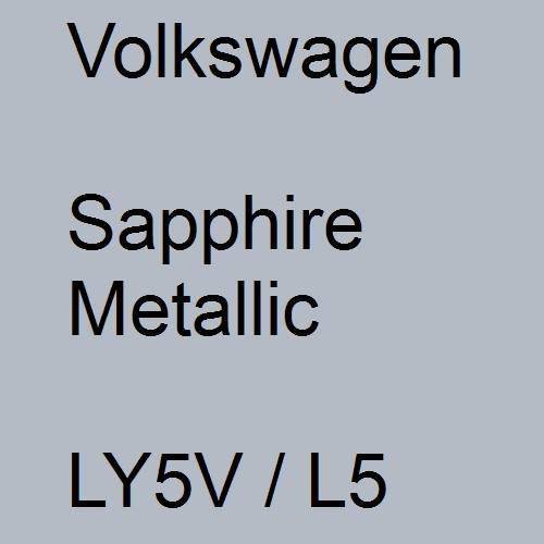 Volkswagen, Sapphire Metallic, LY5V / L5.